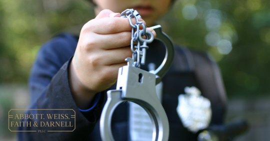 police with handcuffs